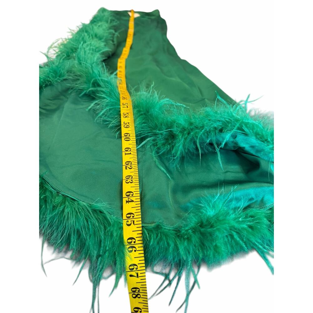 NWT Perrin Emerald Green Feather Miss Circle New York Gown - Size M - Picture 7 of 15